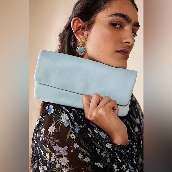 NEW Free People The Traveler Wallet In Swan Lake Blue - Picture 5 of 14